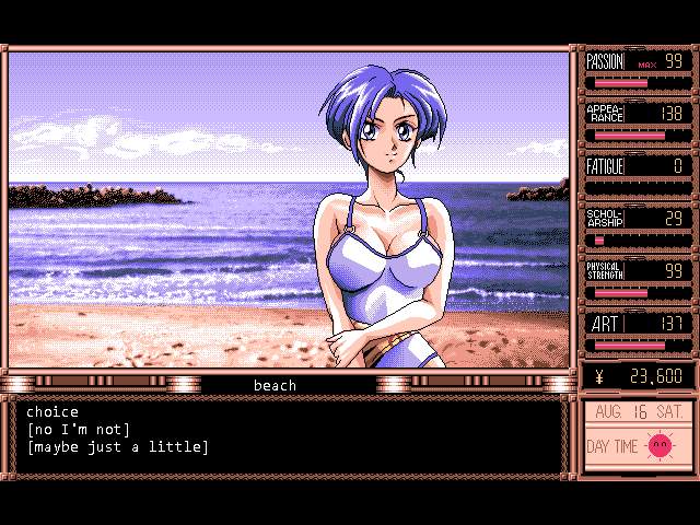 Kazuhiko route 16 choice: no I'm not/ maybe just a little