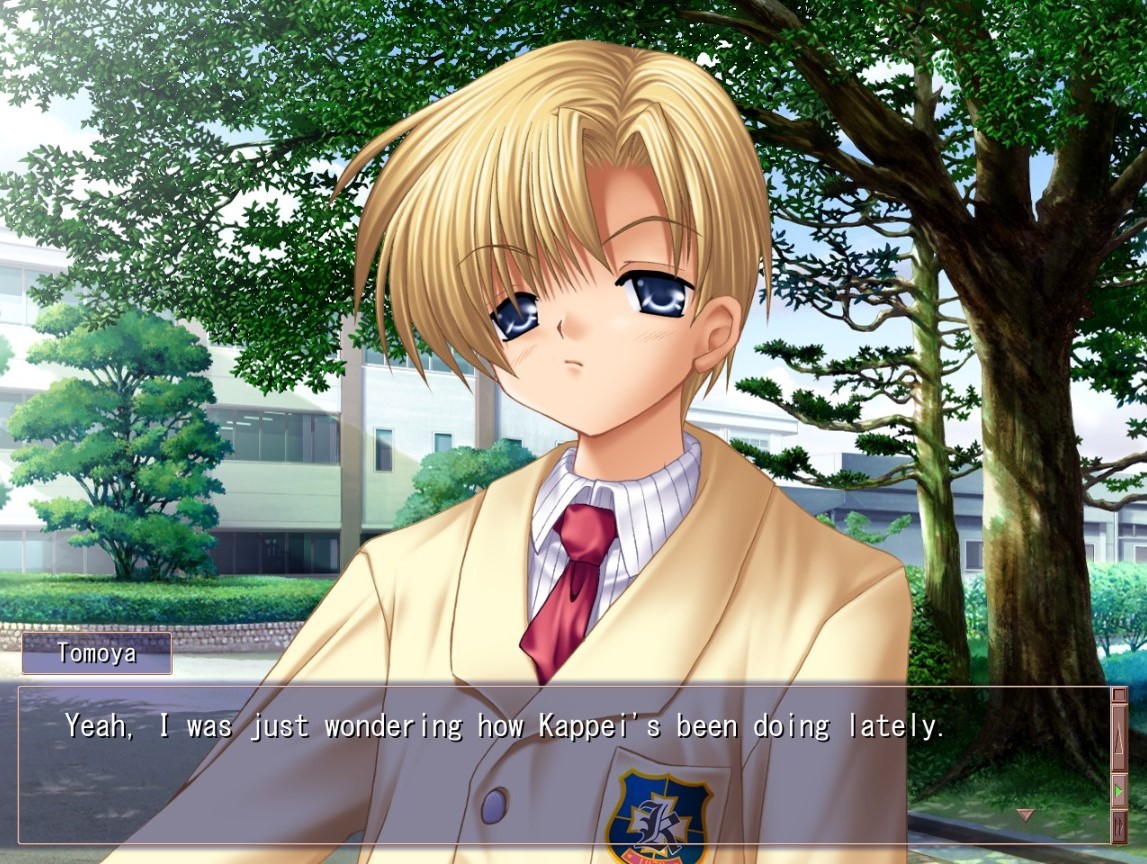 Tomoya: Yeah, I was just wondering how Kappei's been doing lately.