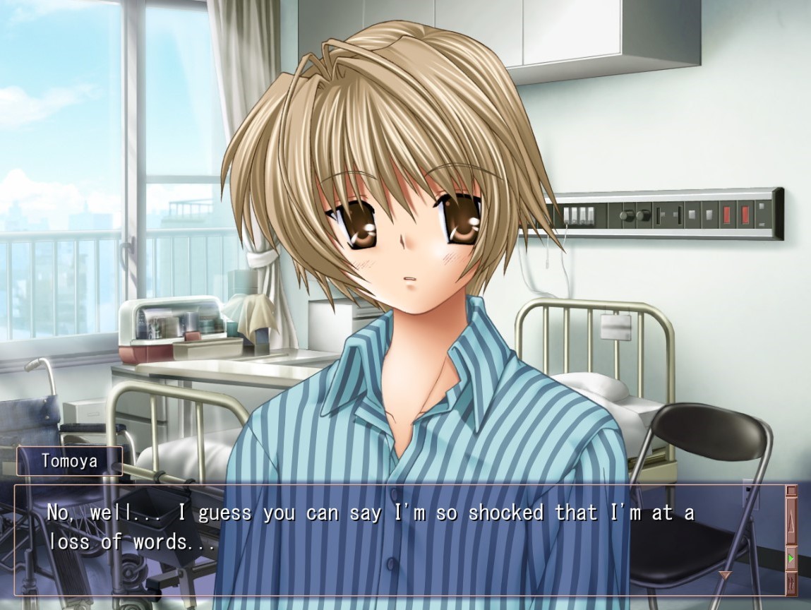 Heartbreak 3 Tomoya: No, well... I guess you can say I'm so shocked I'm at a loss of words...